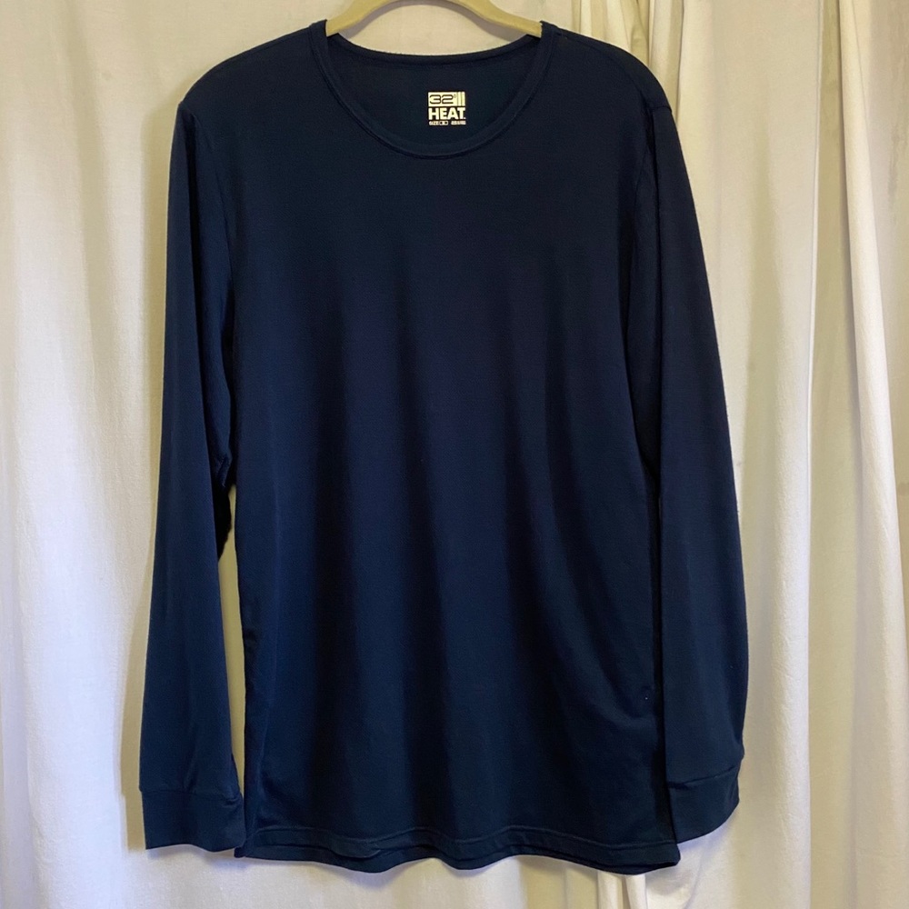 32 Degree Heat Mesh Crew Neck Long Sleeve Top